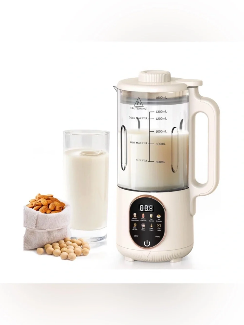 50oz Nut Milk Maker - 10 in 1 Automatic Nut Milk Maker